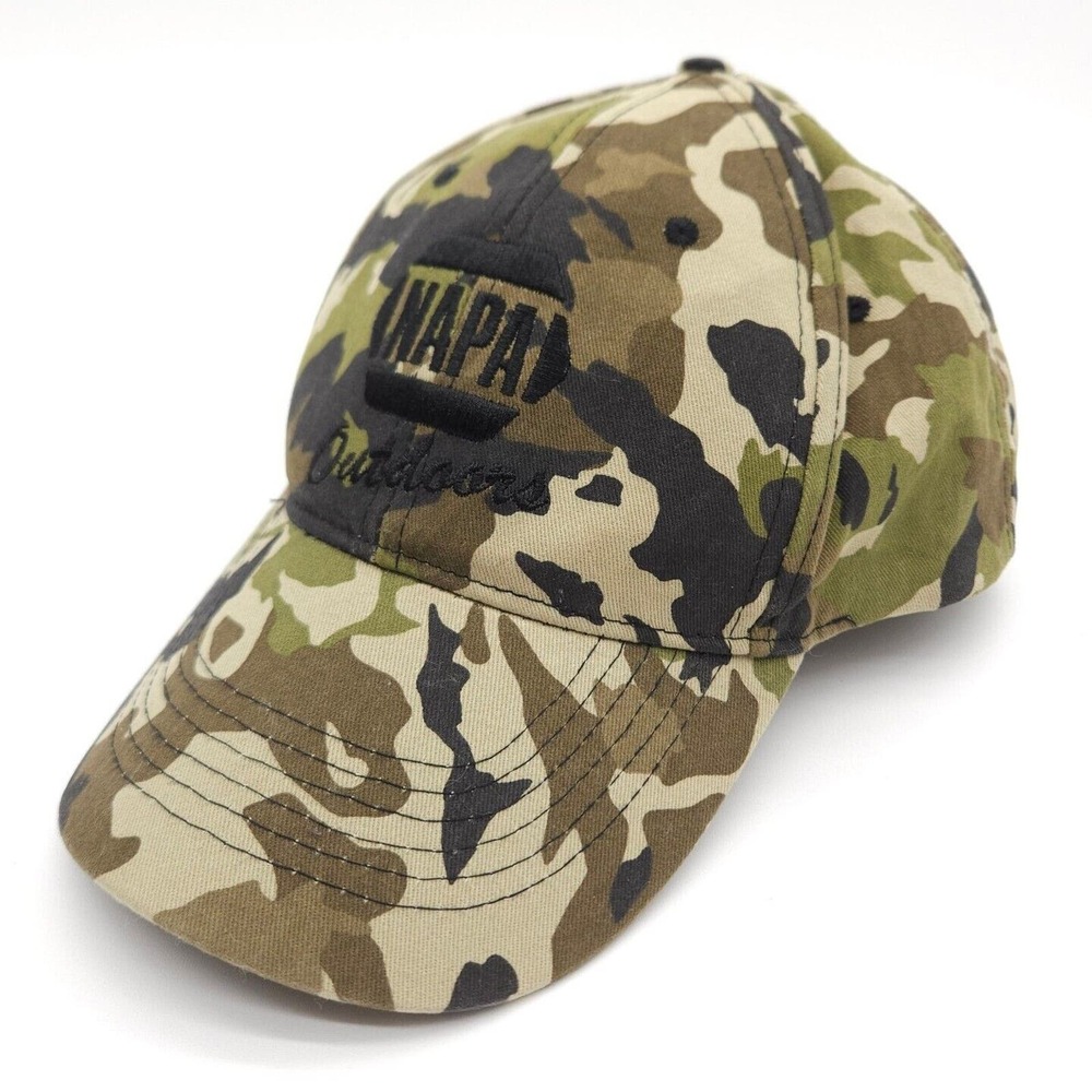 NAPA Outdoors Camouflage Hat Baseball Cap Adjustable Strapback Auto Parts Camo